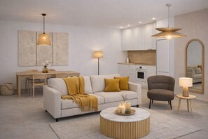 Appartamento, 3 camere da letto, balcone | Area soggiorno