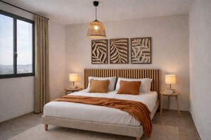 Appartamento, 2 camere da letto, balcone | Una cassaforte in camera, ferro/asse da stiro, Wi-Fi gratuito