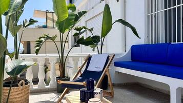 Apartamento, 2 quartos, varanda, vista para o oceano | Área da propriedade