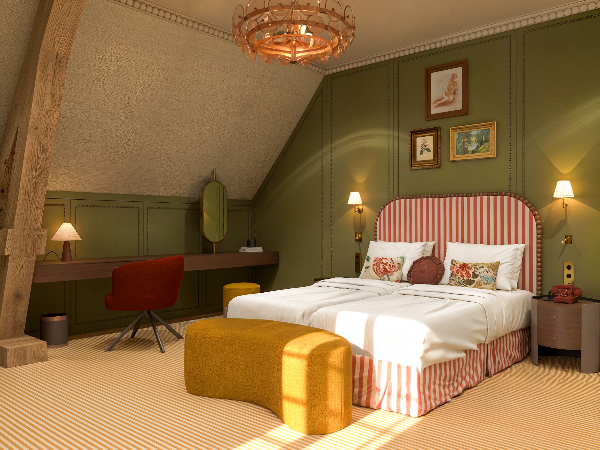 Kahden hengen premium-huone (yksi tai kaksi sänkyä)