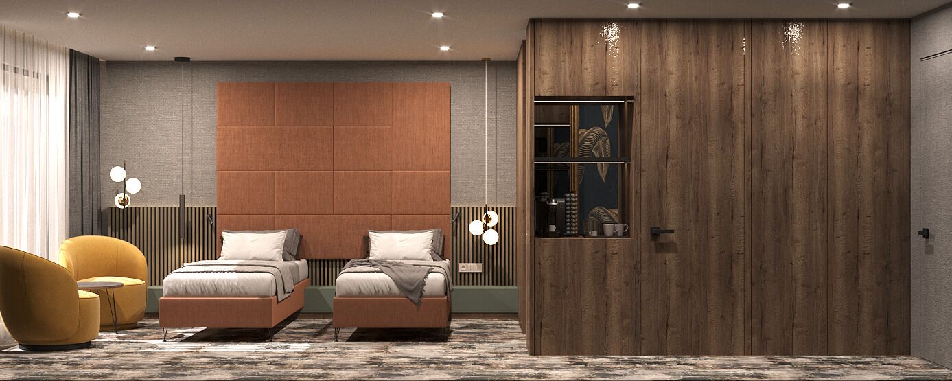 经典客房, 2 张单人床