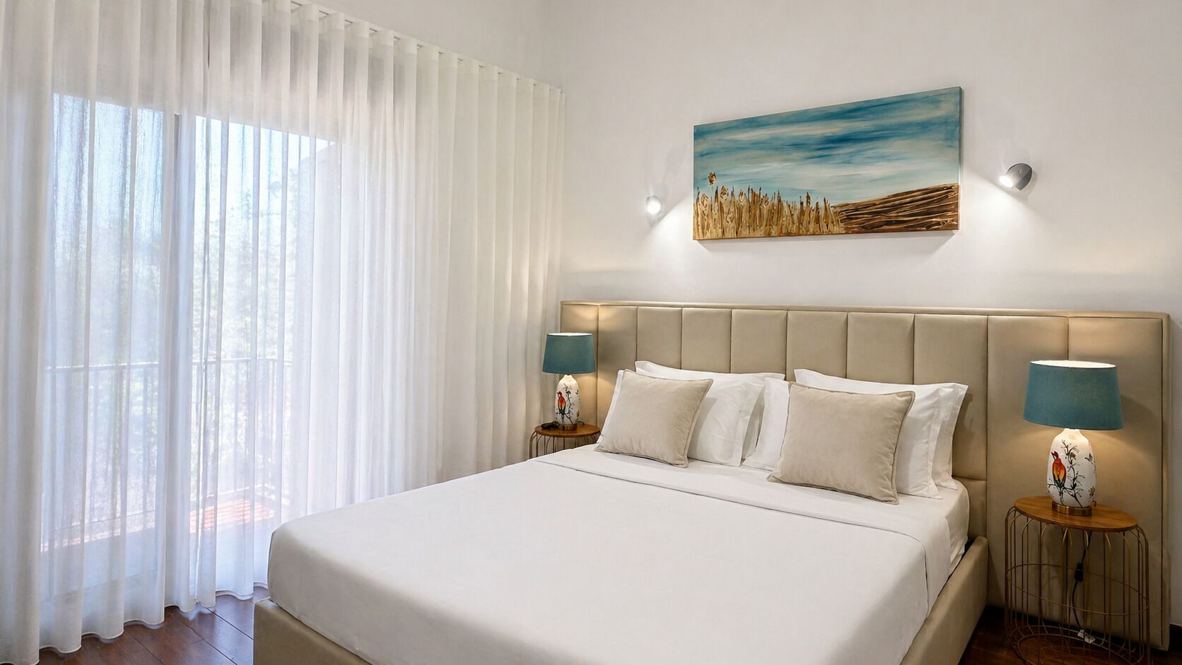 Deluxe Double Room, Balcony, Pool View | Hypo-allergenic bedding, minibar, individually decorated