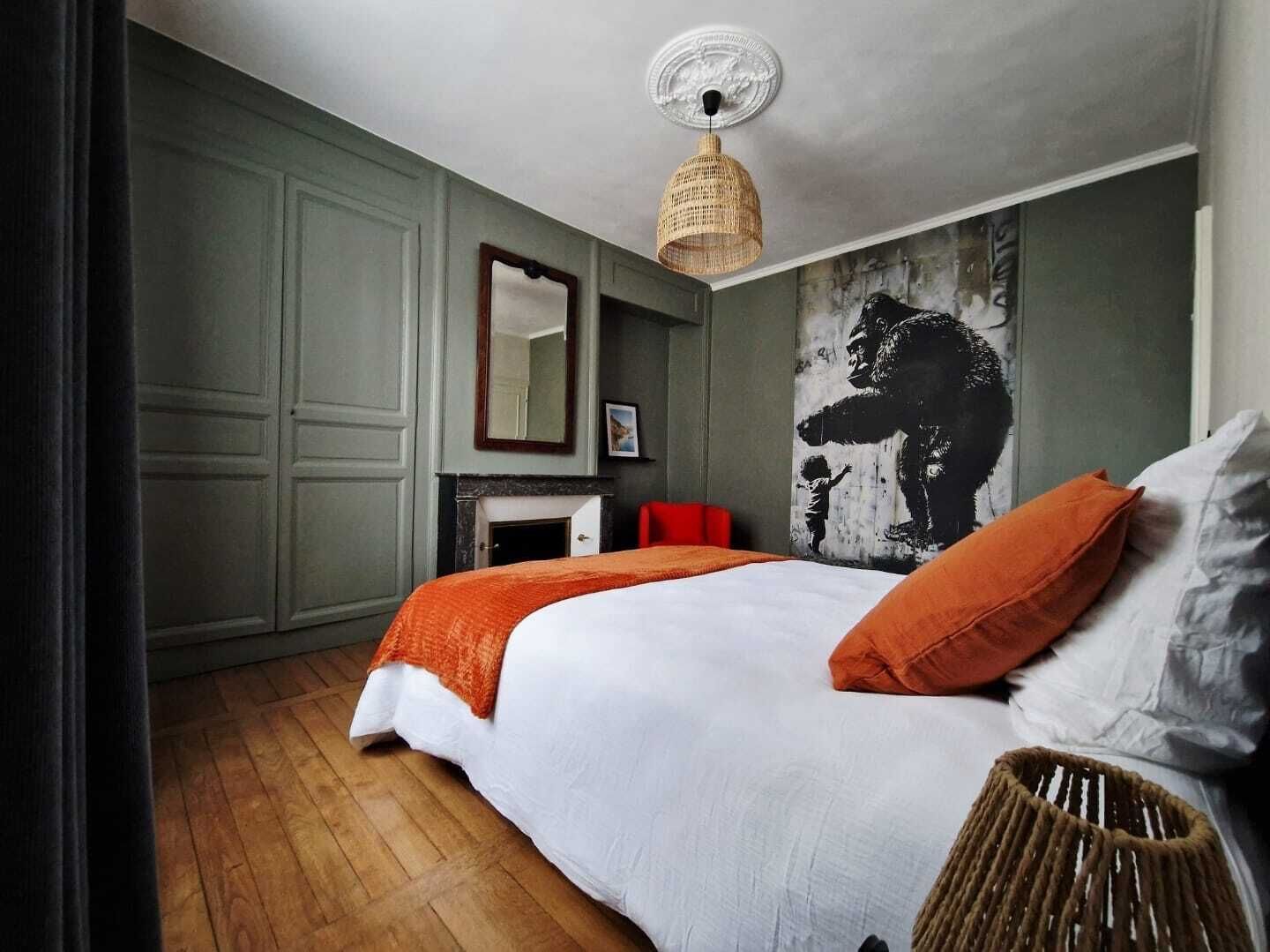 Chambre lit double 160x200cm