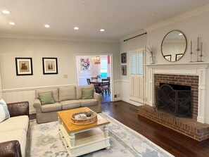 TV, fireplace - Spacious Augusta Masters Rental-Quiet Cul-de-Sac Home less than 5 miles to ANGC (Martinez)
