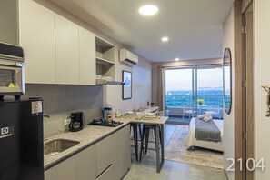 Apartment, Balcony, Beach View | Private kitchen - Santa Marina Apartments and Beach Club by Xarm Apartments (Santa Marta)
