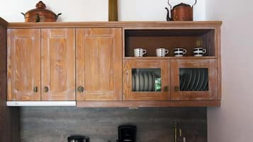 Suite monolocale Deluxe, balcone, vista mare | Cucina privata