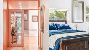 Tabla de planchar con plancha, wifi gratis y ropa de cama 