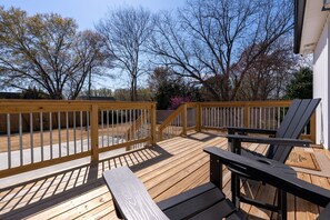 Terrace/patio - Sleep Well House. Calm, Comfortable, Rest. (Greer)