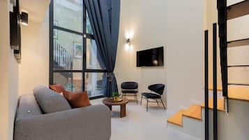 Alloggio Deluxe su due livelli | Area soggiorno