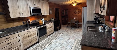 Microwave, oven, stovetop, dishwasher