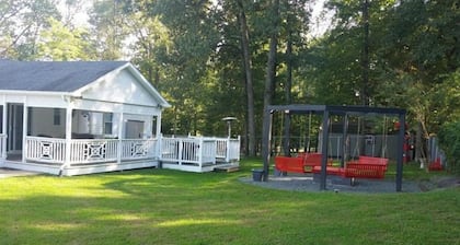 Two kitchens-5 Bedrooms-3 Bath-2 fireplaces over 2 acres with Storage buildings