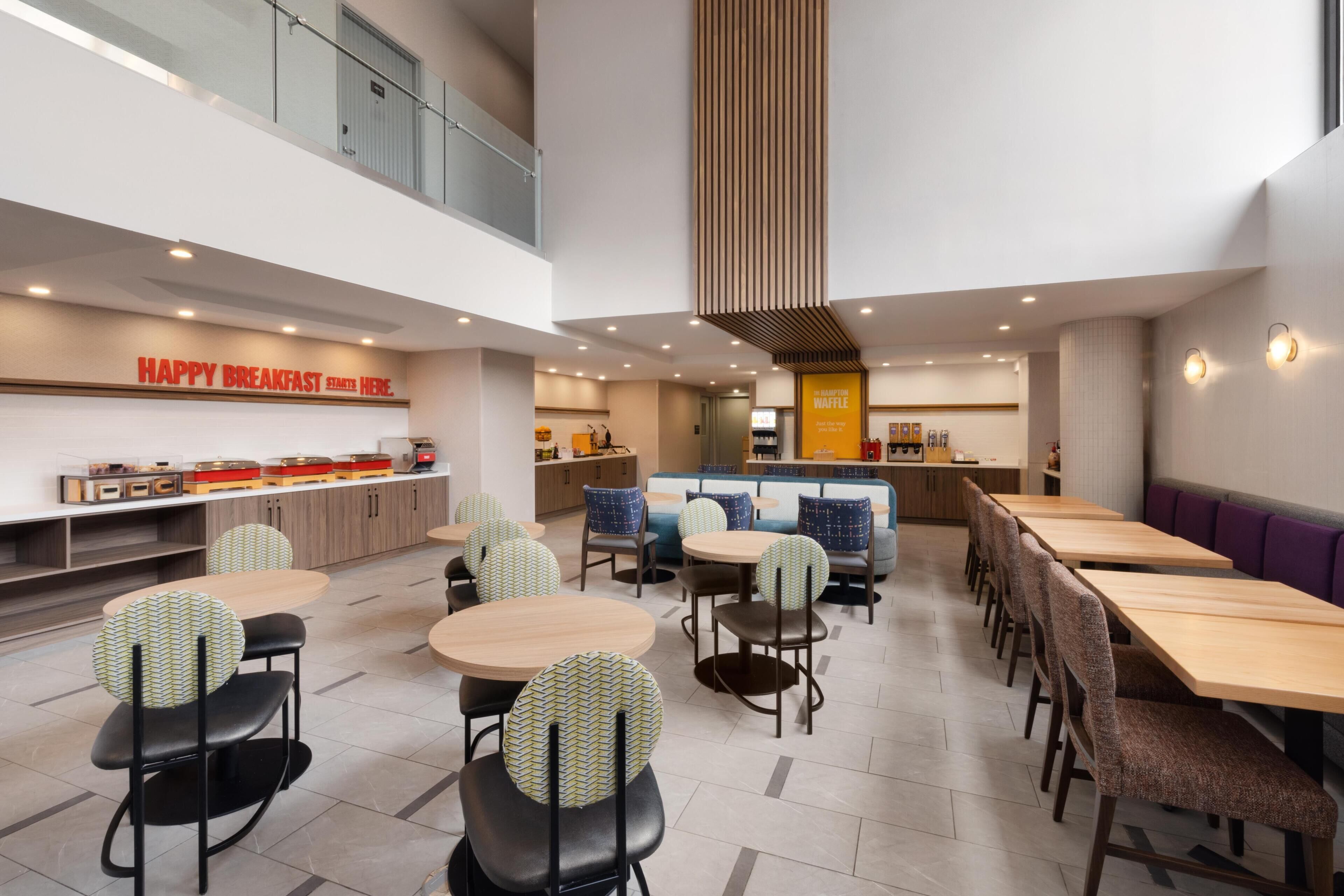 Free daily buffet breakfast