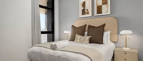 Iron/ironing board, WiFi, bed sheets