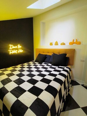 1 habitación, tabla de planchar con plancha, wifi y ropa de cama 