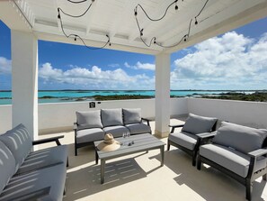 Terrace/patio - StarFish Villa 3-Bed, 3.5- Bath in Turks & Caicos Islands with AC (Provindenciales)