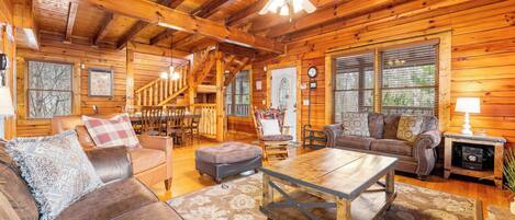TV, fireplace, DVD player, offices