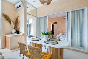Family Villa, Lanai, Courtyard View | Dining - Sacral Luxury Villa with a private pool (Canggu)