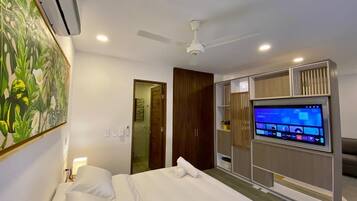 Leilighet, balkong, byutsikt