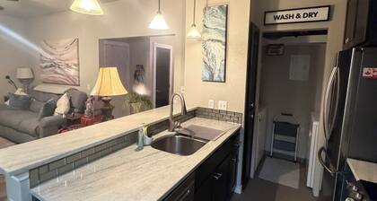 Stylish 1/1 Condo/Modern Comfort/Prime Location in a corner lot, first floor.