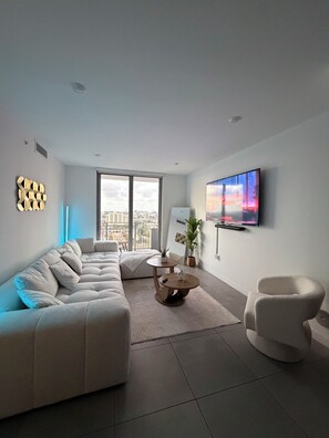 Living area - 2-bedroom apartment downtown Miami (Miami)