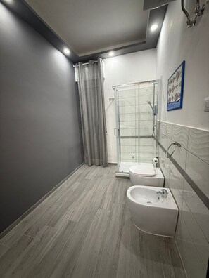 Shower, hair dryer, bidet, towels - Deluxe Double Room with Shower (Catania)