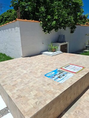 Terrace/patio - Recanto do Sol near Maricá Airport and beaches. (Maricá)