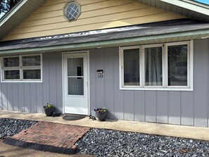 Exterior detail - EC Taylor Coach House. Cozy 1-bedroom coach house in lovely New Carlisle,Indiana (New Carlisle)