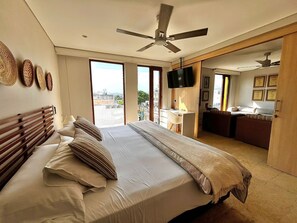 Apartment, City View | Desk, laptop workspace, blackout curtains, free WiFi - Luxury Boutique Apartments by Xarm Apartments (Santa Marta)
