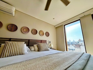 Apartment, City View | Desk, laptop workspace, blackout curtains, free WiFi - Luxury Boutique Apartments by Xarm Apartments (Santa Marta)