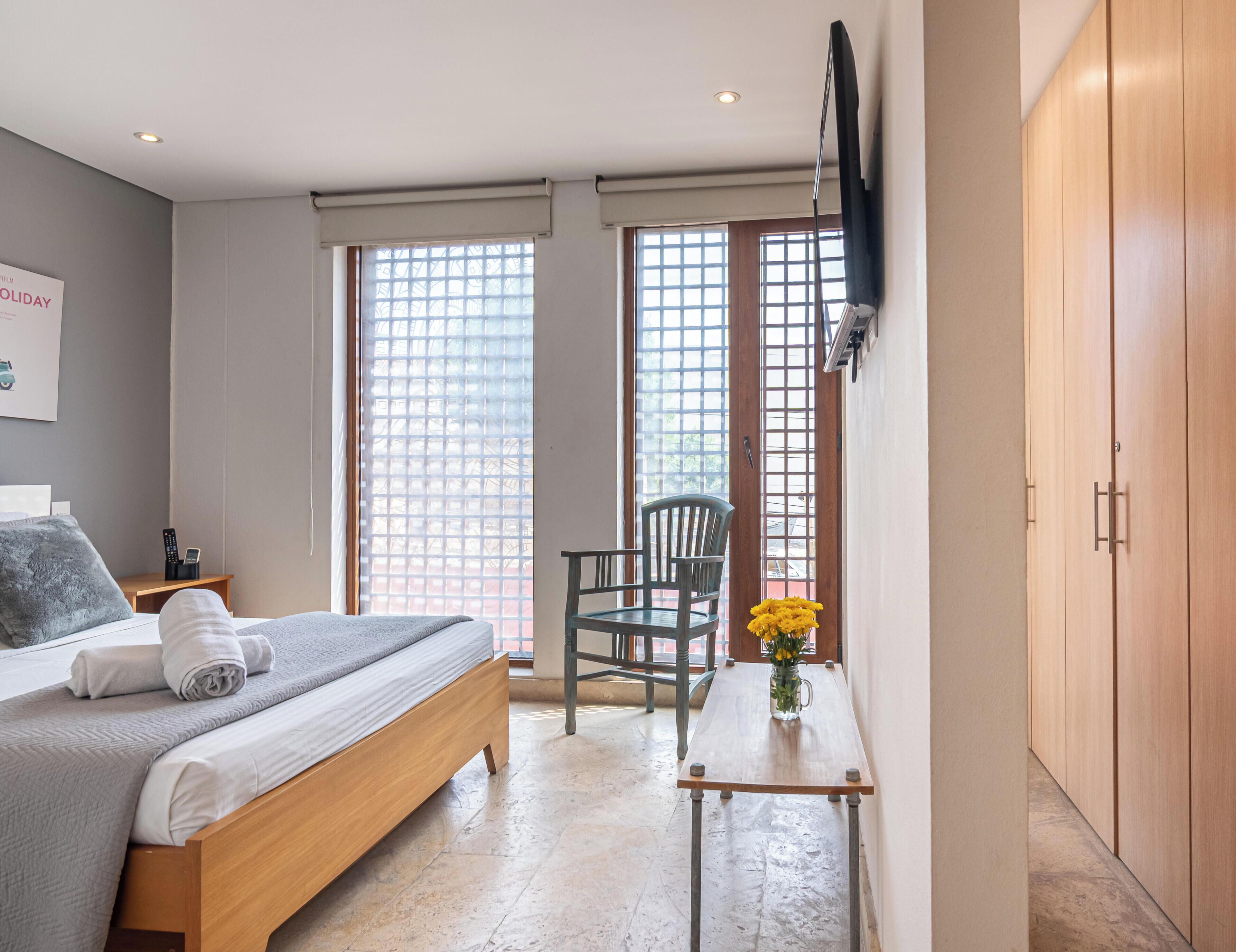 Apartemen, pemandangan kebun