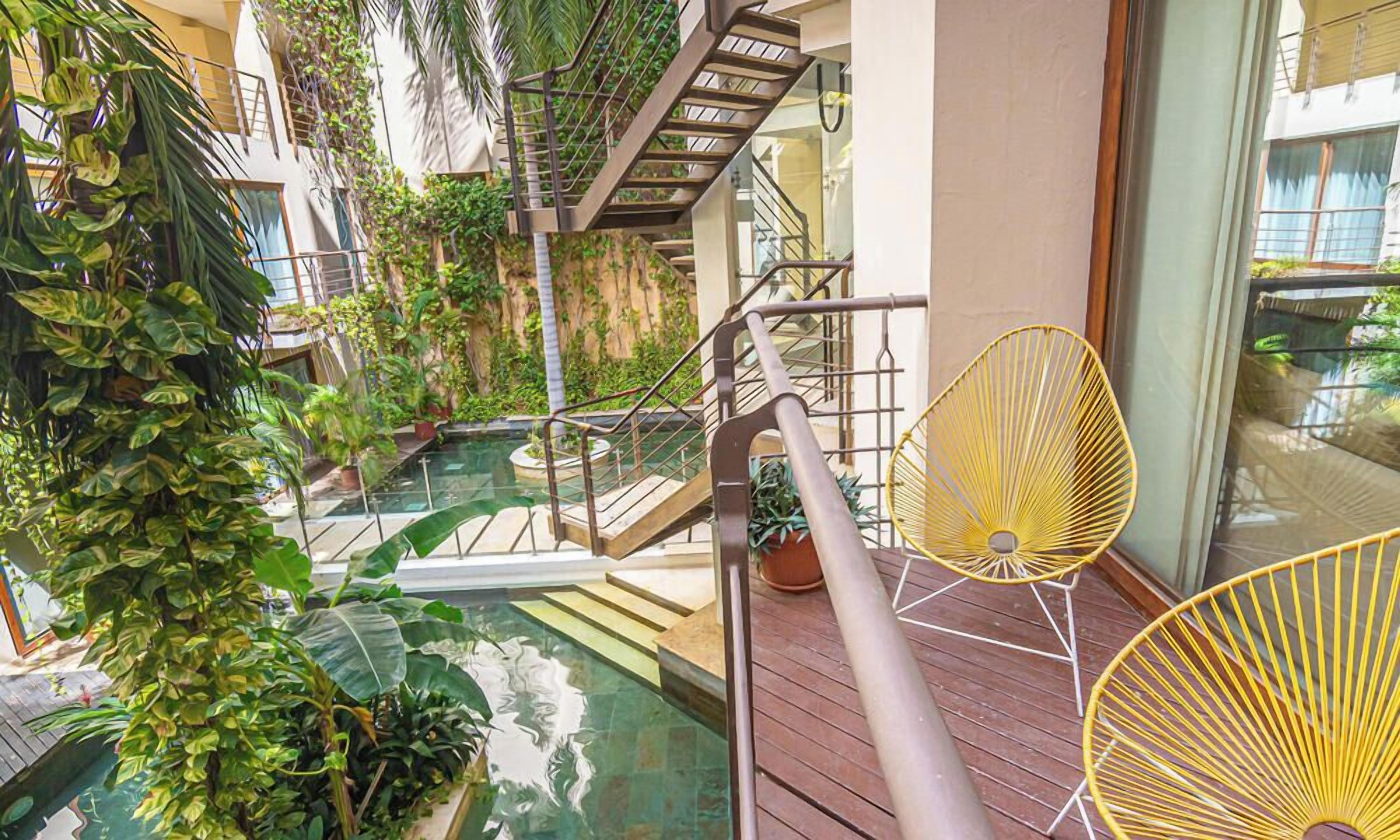 Appartement, vue jardin | Balcon