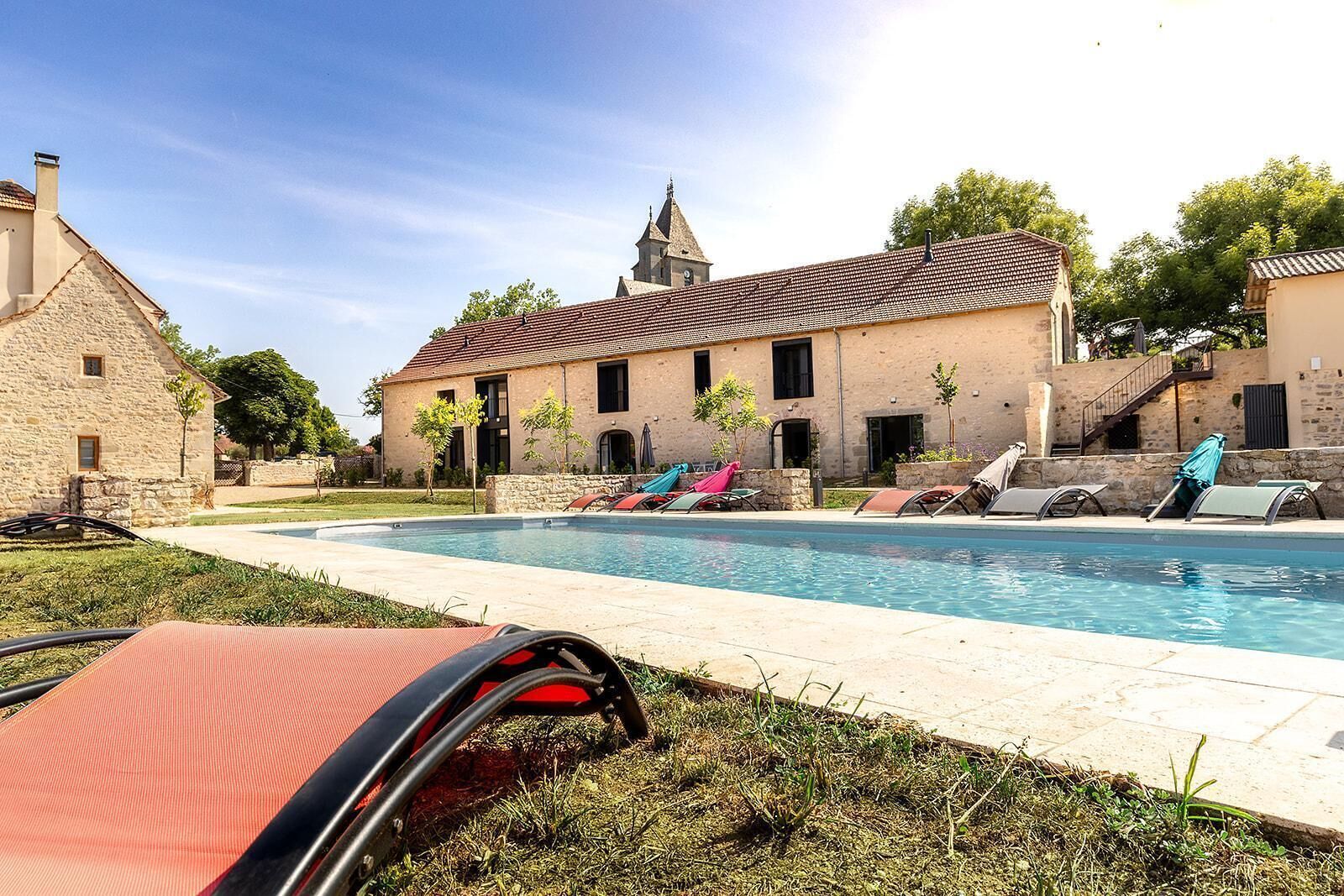 A heated pool