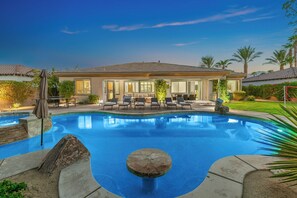 Outdoor pool, a heated pool - Walk 2 Stagecoach+Large Backyard+Estate+PPong+Rack (Indio)
