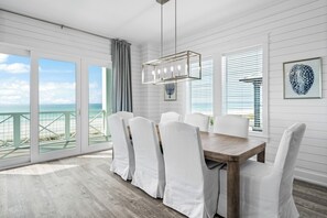Dining - New Listing!!!  "Blue Water Beach House" Luxury Gulf Front Home w/Amazing Views! (Panama City Beach)
