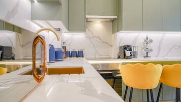 Microwave, oven, stovetop, toaster