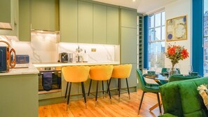 Microwave, oven, stovetop, toaster
