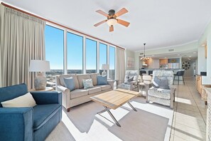 TV - The Colonnades 1803 | Walk to HangOut! | Beachfront, Pool, Sauna, Fitness Center | Beach Getaways (Gulf Shores)