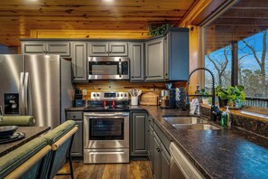 Private kitchen - NEW! Pool! Ultra Luxe 4BR Cabin w/Theater (Gatlinburg)