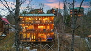 Exterior - NEW! Pool! Ultra Luxe 4BR Cabin w/Theater (Gatlinburg)