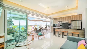 Penthouse superior | Área de sala de estar