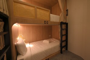 Felles sovesal, for menn og kvinner, ikke-røyk, aircondition