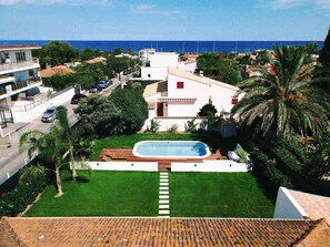 Pool - 
Seaside Villa with Private Pool 3BR • AC • Lush Tropical Garden (Antibes)