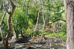Property grounds - Wine Country Creekside Cottage Bridge & Day Studio (Kenwood)