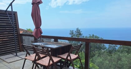 Villa with panoramic Sea & Volcano views