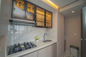 Private kitchen - New Apartment Ocean View and 5 minutes historic Cartagena (Cartagena de Indias)