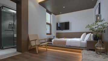 Dobbeltrom – basic, hageutsikt