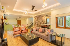 Luxury Villa, Balcony, Pool View | Living area - ELIVAAS Judiline 3BHK Villa (Siolim)