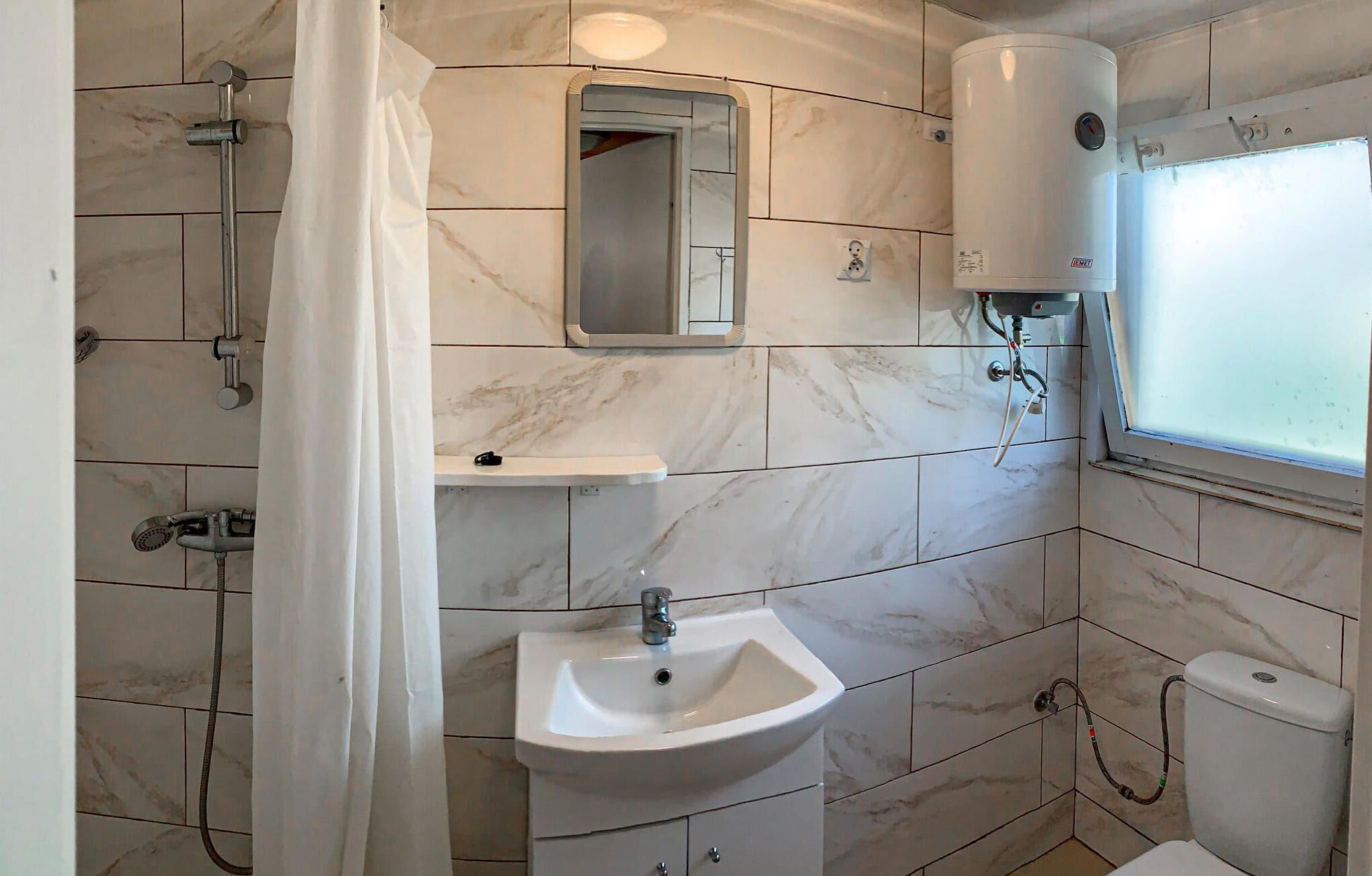 Shower, hair dryer