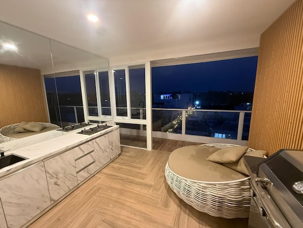 Penthouse, 4 Schlafzimmer, Stadtblick | Innenbereich