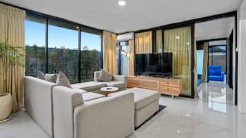 Penthouse, Mehrere Schlafzimmer, eigener Pool | Wohnbereich